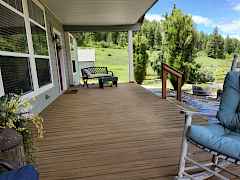 Covered front deck