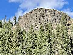 View of Corkscrew Mt from the property