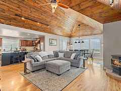 Open Kitchen, Dining, Living