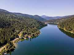 Aerial of Deep Lake