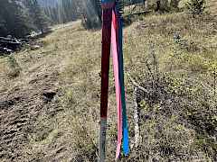 West Property line stake