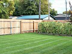 Backyard, wide gate!