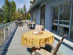 Deck has lots of room for relaxing & enjoying the serene view